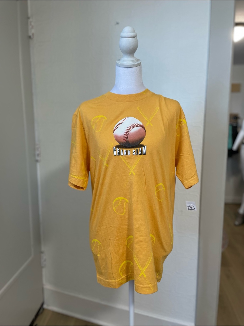 Prospirit Yellow Graphic Crewneck Tee